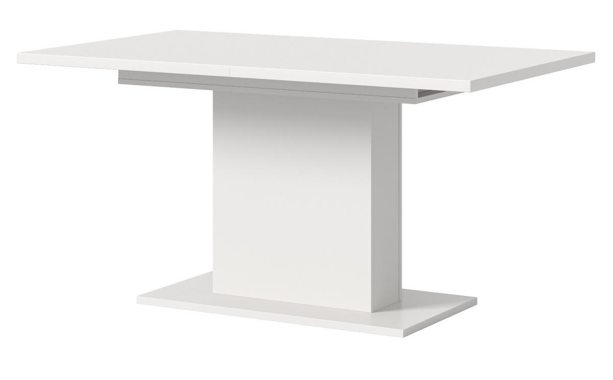 ESSTISCH weiß, Küchentisch ausziehbar 150 - 190 cm - Weiß, Holzwerkstoff/Metall (150/90/76cm) - Inn.Furn