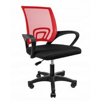 DREHSTUHL Smart -schwarz/burgund - Rot/Schwarz, Kunststoff (64/91/54cm) - JuMi