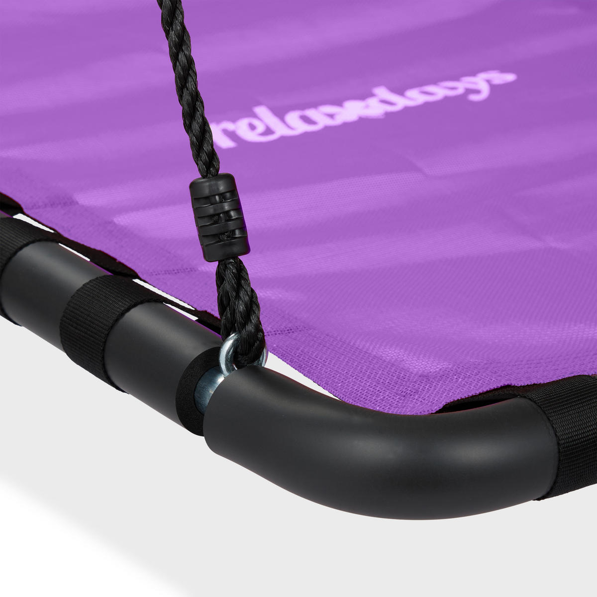 GUNGA lila svart höjdjusterbar 77x103 cm - Multicolor, Plast/Metall (77/159/103cm) - Relaxdays