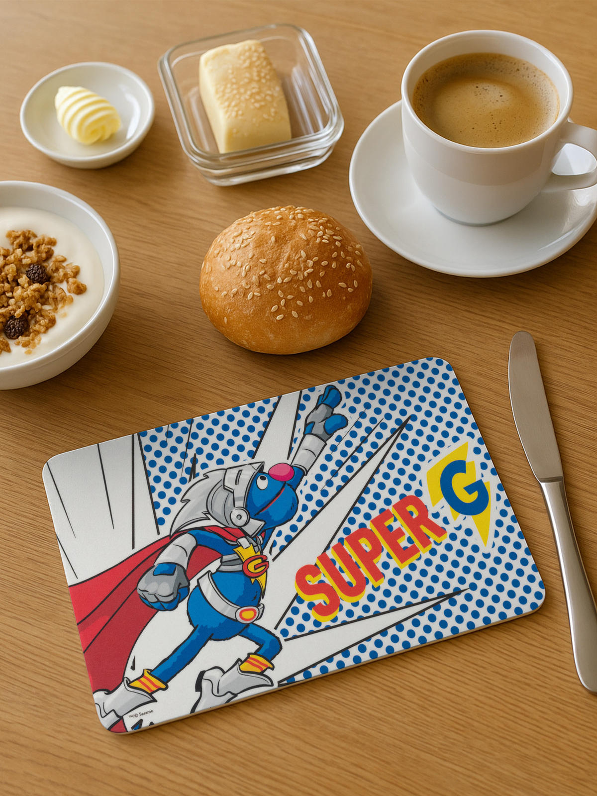 BRETTCHEN Sesamstraße Super Grobi Mehrfarbig 14,5 x 23,5 cm - Multicolor, Kunststoff (14.5/23.5cm) - United Labels