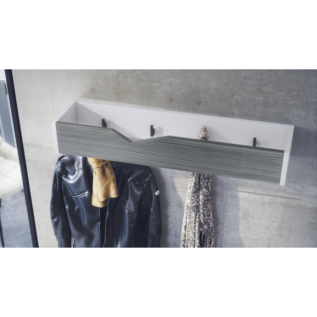 Thumbnail - Vladon Garderobenpaneel, Anthrazit, Holzwerkstoff, 83.5x12.5x21 cm, Garderobe, Garderobenpaneele, Garderobenpaneele