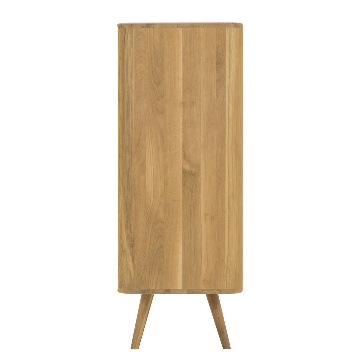 KOMMODE - Wildeiche teilmassiv - Eichefarben/Weiß, Holzwerkstoff (90/110/42cm) - home24