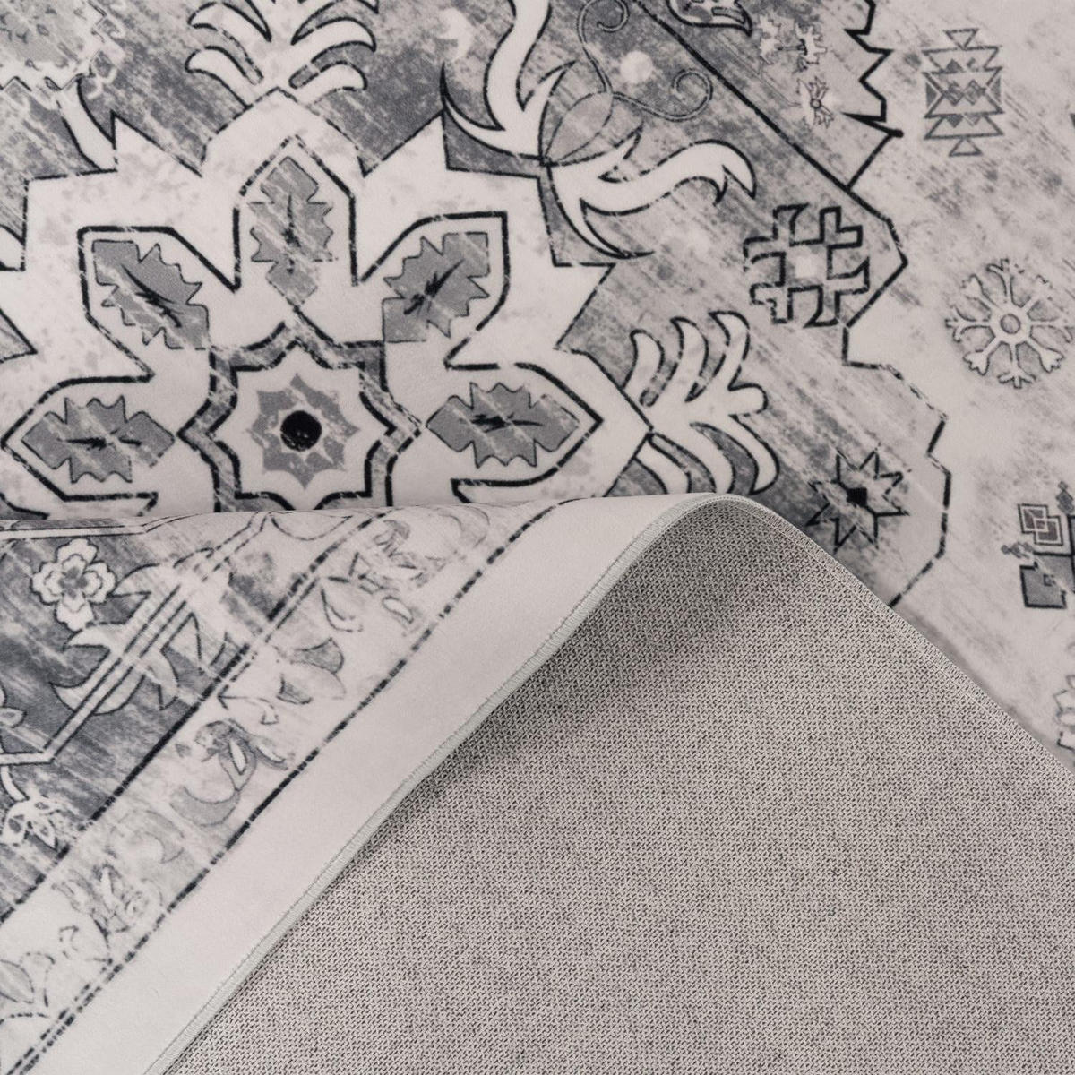 KURZFLOR-TEPPICH SEMER 426 GRAU 240X340 - Grau, Kunststoff (240/340cm) - Paco Home
