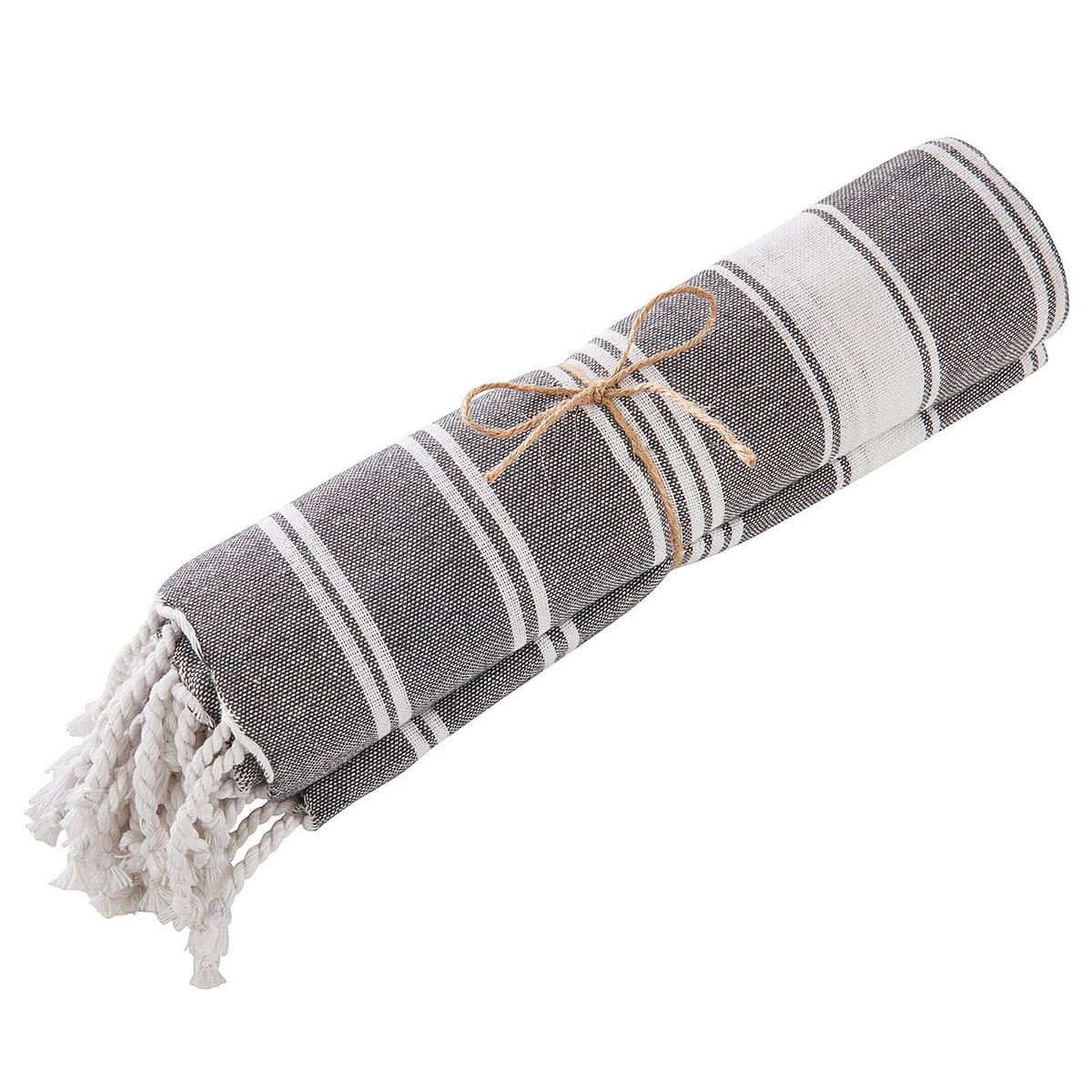 HAMAMTUCH (5er Set) Surfside - Anthrazit, Textil (90/170cm) - Butlers