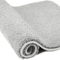 BADEMATTE Mikrofaser Hellgrau 60x120 cm - Grau, Textil (60/120cm)