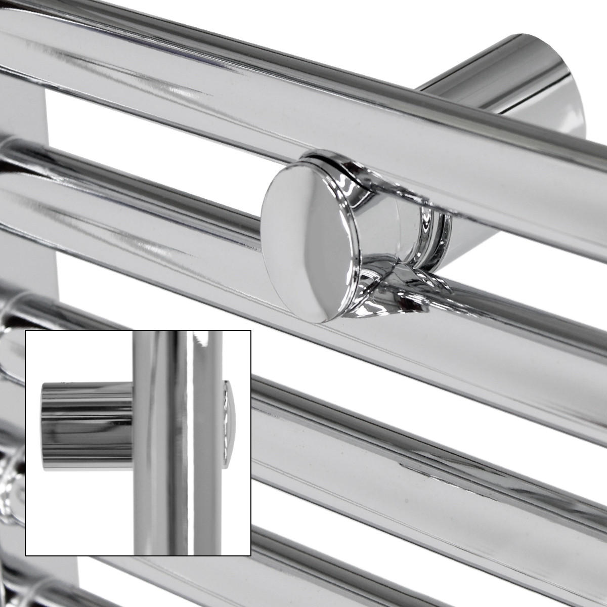 BADHEIZKÖRPER - Chromfarben, Metall (3/150/40cm) - LuxeBath