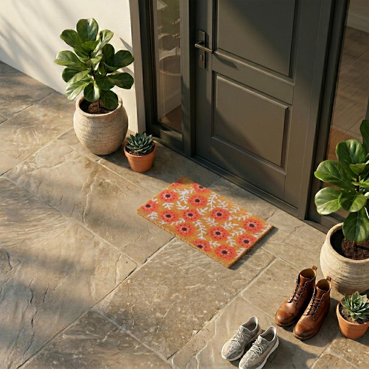ROHOŽ - viacfarebná, textil/plast (60/40cm) - Relaxdays