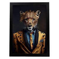 POSTER Gepard In Voller Farbe Fotostil A3 Rahmenlos - Klar, Papier (29.7/5/42cm) - Nacnic