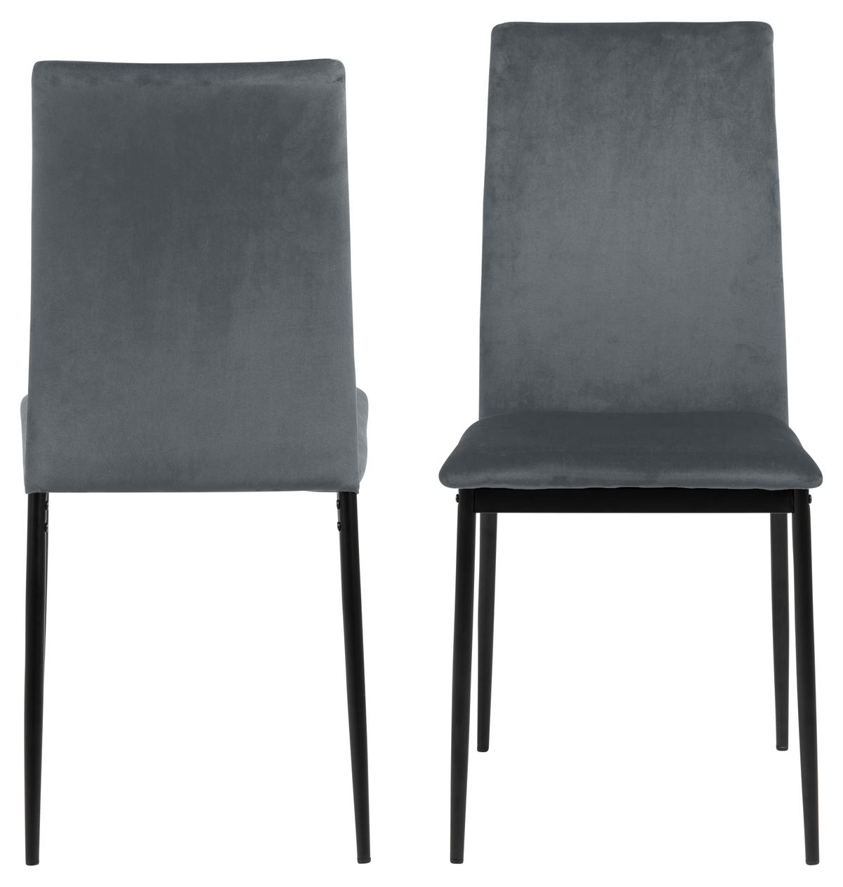 STUHL 4er-Set grau - Grau, Holzwerkstoff (44/92/53cm) - ebuy24