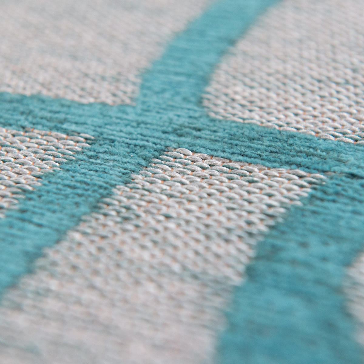 TEPPICH In-/Outdoor Flachgewebe INDIGO 80 x 250 cm - Blau, Textil (80/250cm) - Novatrend
