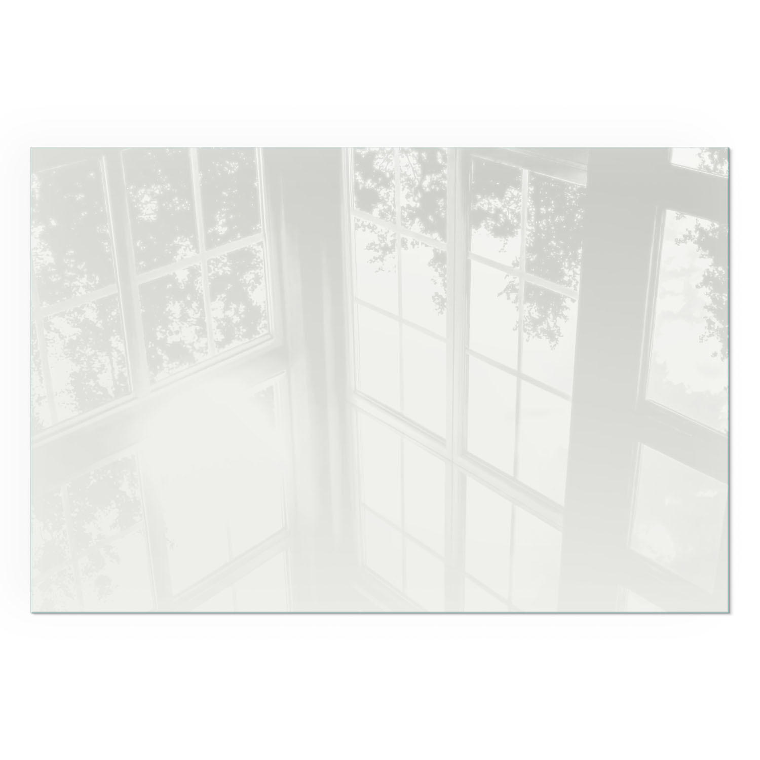 GLASPLATTE für Kamin 60x40 cm - Grau, Glas (60/40/0.4cm) - TULUP