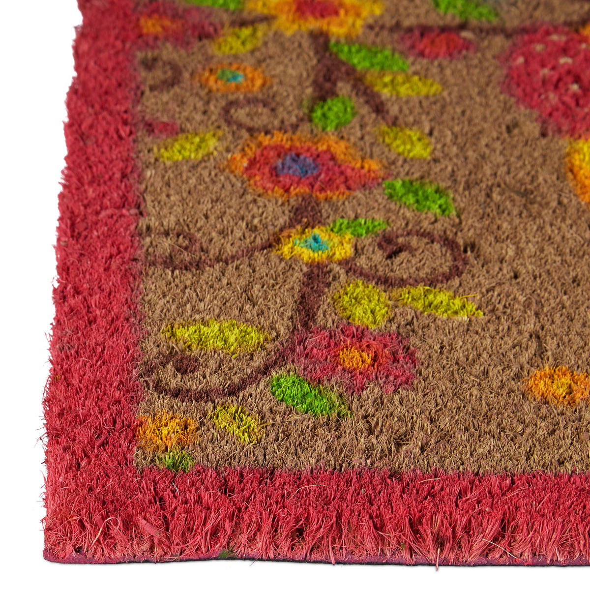 FUSSMATTE - Dunkelbraun, Kunststoff/Textil (40/60cm) - Relaxdays