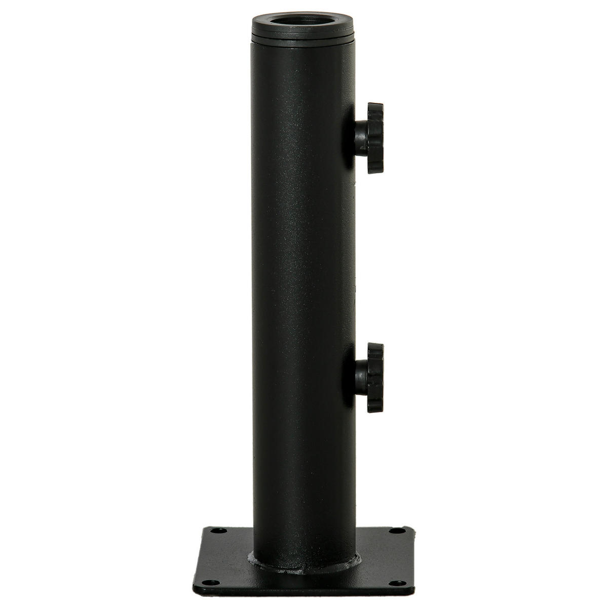 SONNENSCHIRMSTÄNDER Schwarz 12/12/30 cm - Schwarz, Metall (12/12cm) - PANGIVO