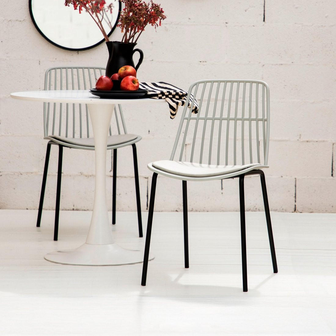 STUHL FÜR DRAUSSEN Erica Grau 45 cm x 82 cm - Grau, Kunststoff (45/82/54cm)