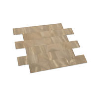 FLIESENAUFKLEBER 1 Stück 30 x 30 cm Selbstklebende Fliesen - Lime Oro - Goldfarben, Kunststoff (30/0.3/30cm) - Mazovia