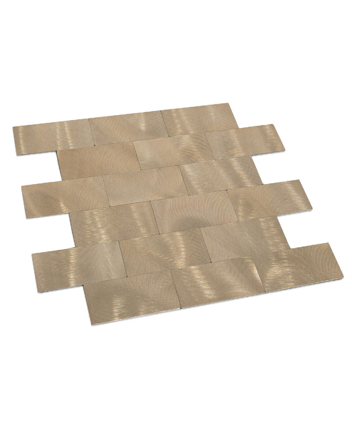 FLIESENAUFKLEBER 1 Stück 30 x 30 cm Selbstklebende Fliesen - Lime Oro - Goldfarben, Kunststoff (30/0.3/30cm) - Mazovia