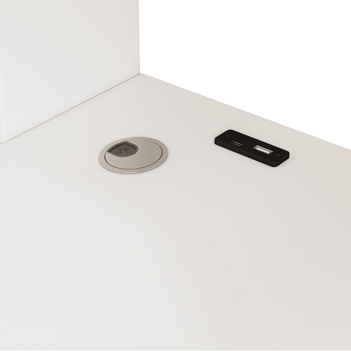 HOCHBETT 90/200 cm DE-00889, in Weiß,L-Schreibtisch und 3 Schubladen - Weiß, Holz (90/200cm) - ComfortXL