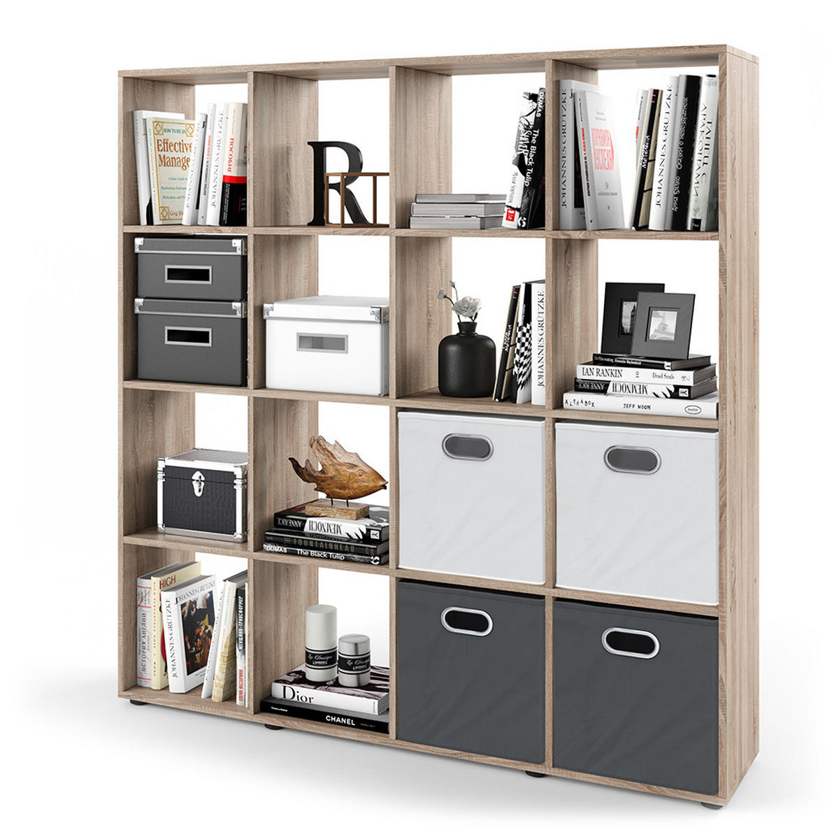 RAUMTEILER Karree Sonoma 138.5 x 142.5 cm - Sonoma Eiche, Holzwerkstoff (138.5/142.5/29cm) - Vicco