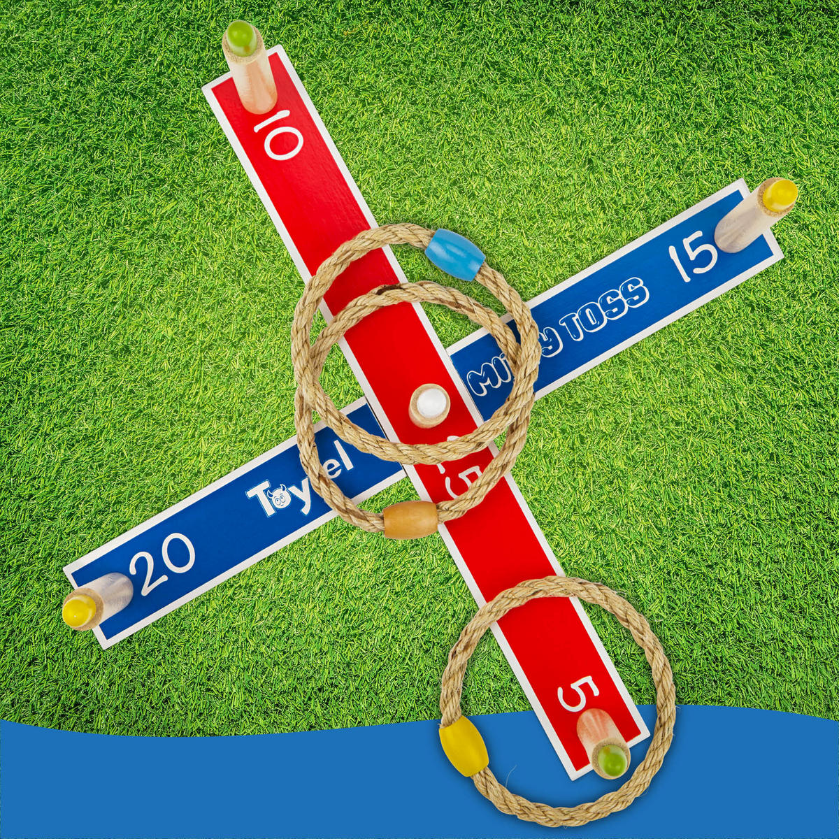 WURFSPIEL Mitty Toss - Multicolor, Holz (5/42cm) - Toyfel