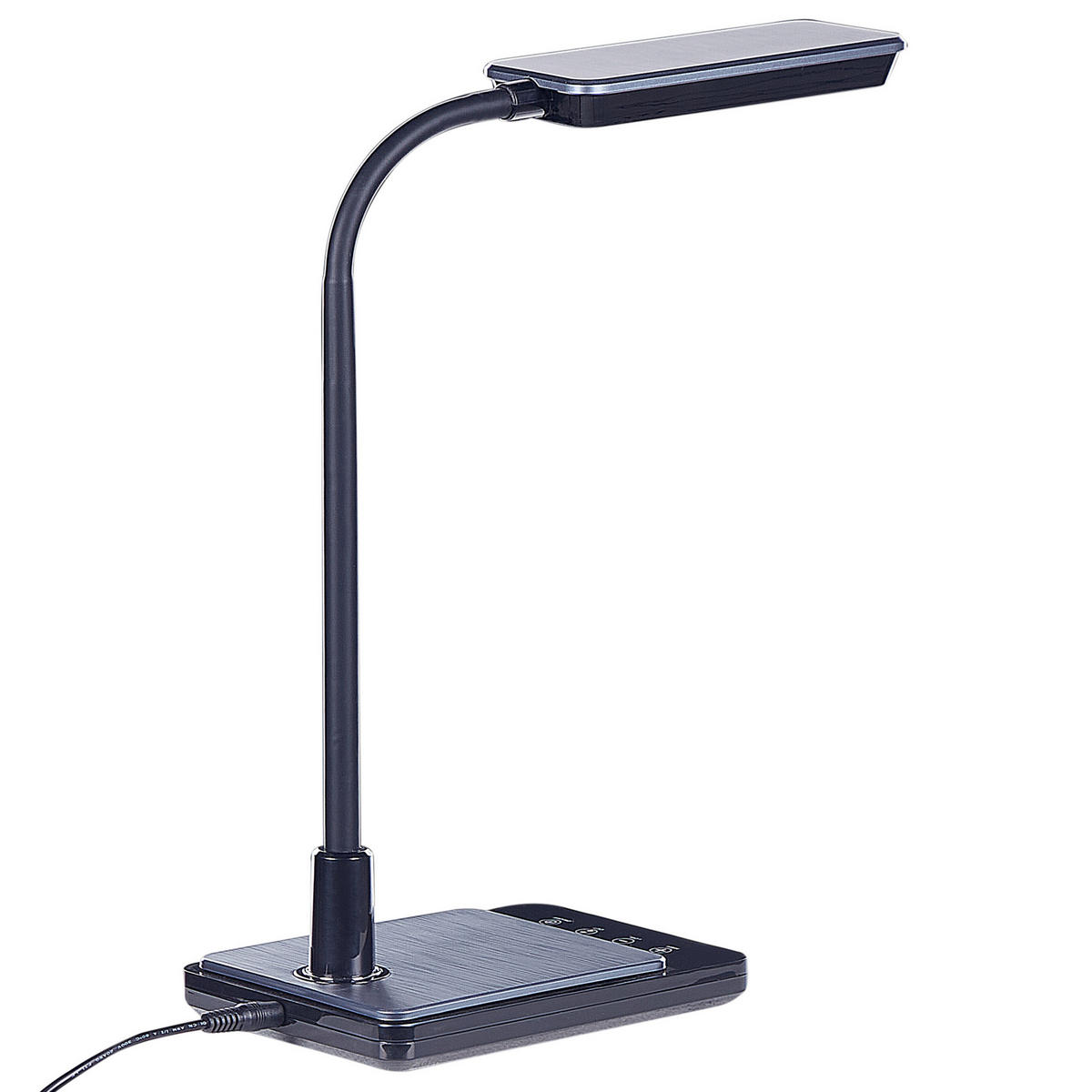 SCHREIBTISCHLAMPE Centaurus 14/19/38 cm - Schwarz, Kunststoff (14/19/38cm) - Beliani