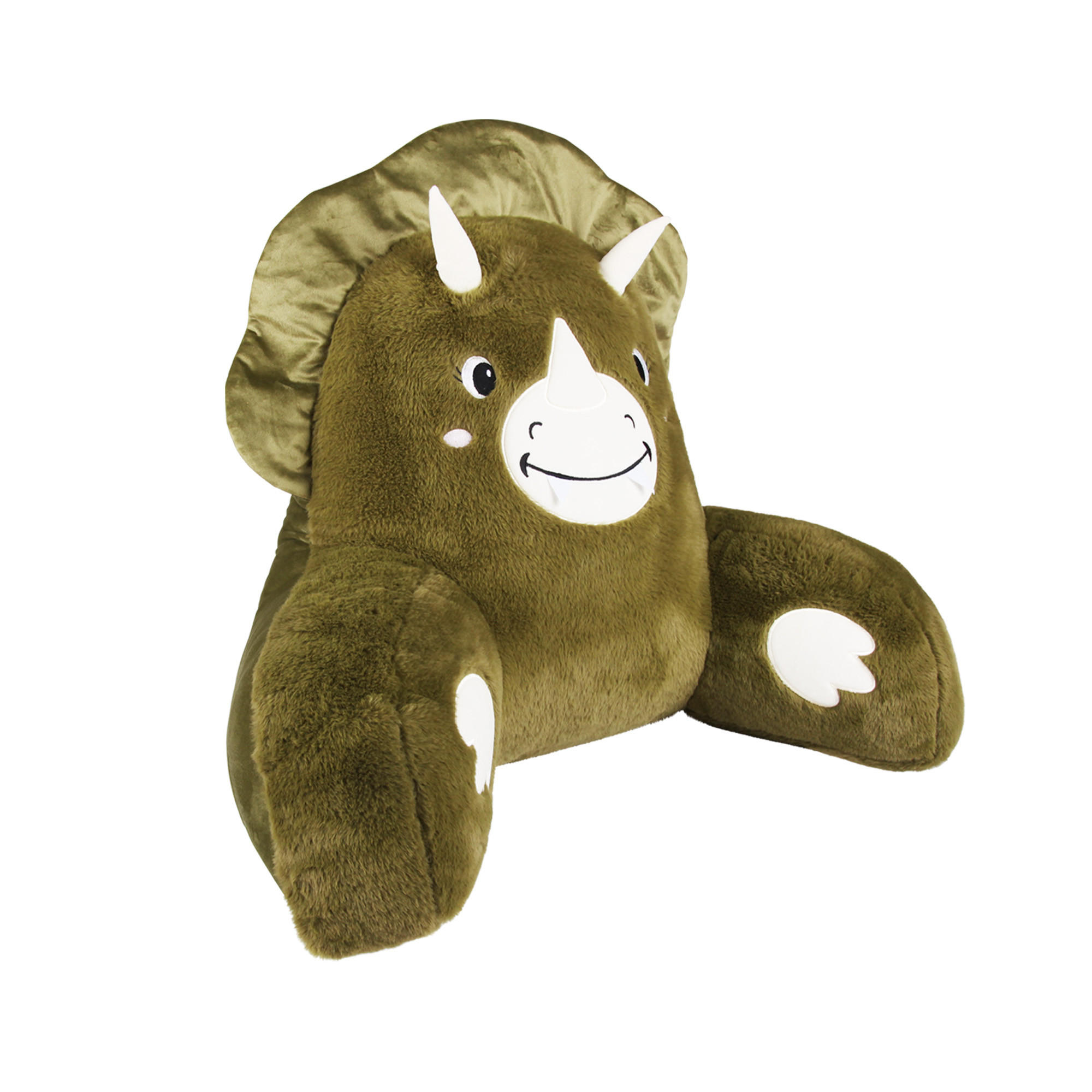 BETTSITZKISSEN mit Armlehnen 66×37×48 cm Dino - Dunkelgrün, Textil (37/66/48cm) - Bestlivings