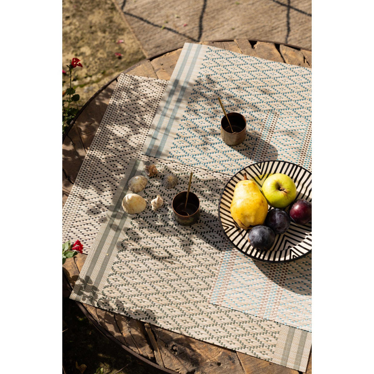 TISCHSET Panama sandfarben 33 x 45 cm - Hellgelb, Textil (45/33cm) - Winkler