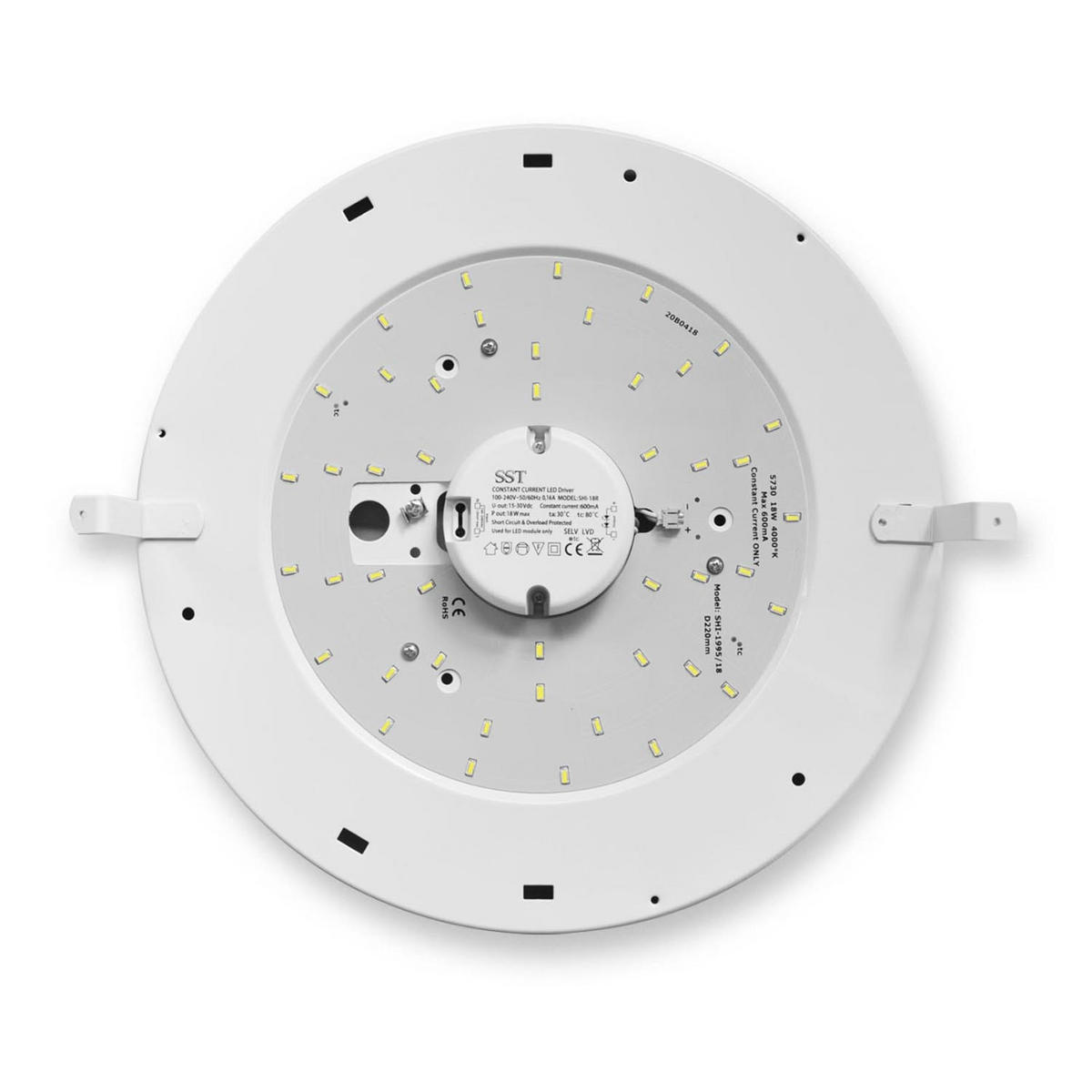 LED-DECKENLEUCHTE - Weiß, Glas (40/40/10cm) - Lumicom