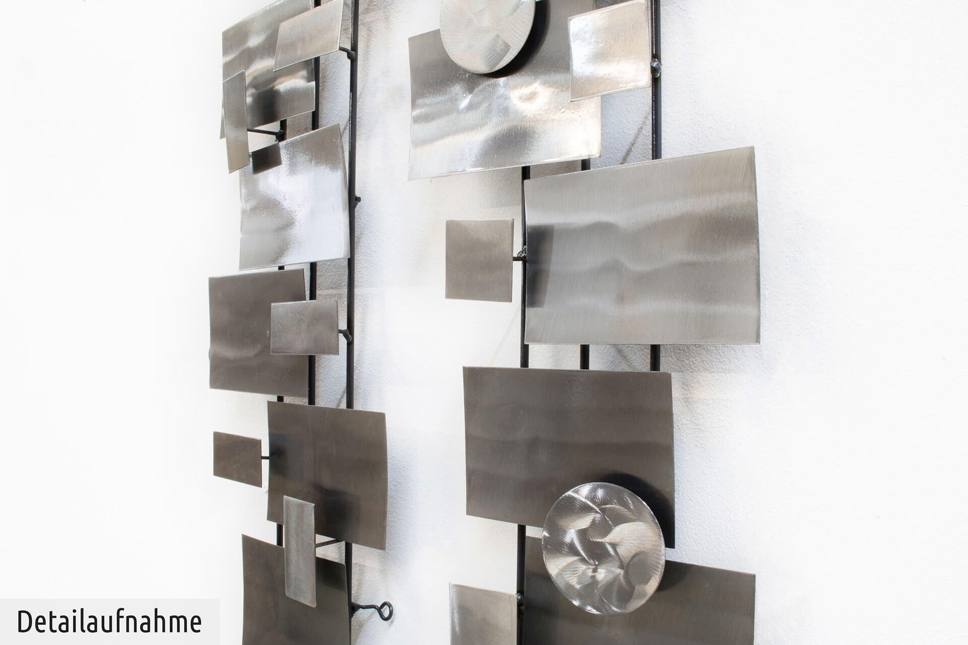 WANDDEKO Silber 26/107 cm - Silberfarben, Metall (2.6/107/5cm) - KUNSTLOFT