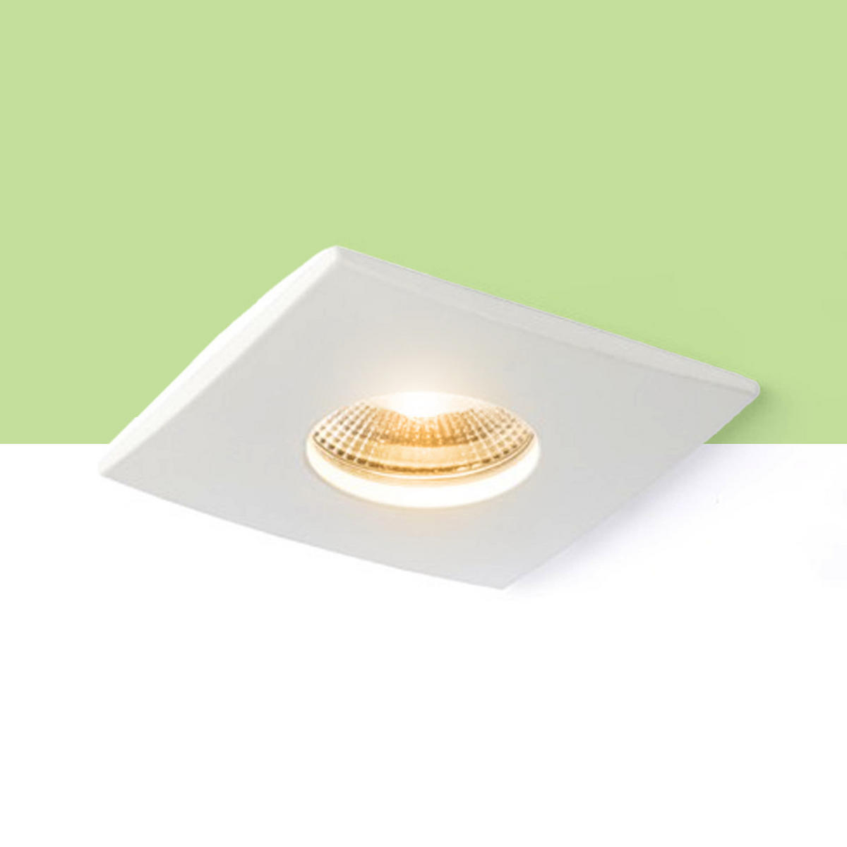 EINBAULEUCHTE WATERBOY SQ Matt weiß 10 W IP65 - Weiß, Metall (84/84/7cm) - Rendl