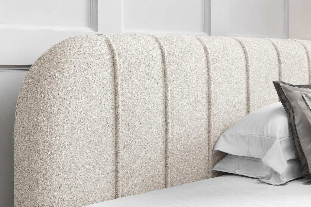 POLSTERBETT mit Stauraum 200x200 cm in Creme - Creme, Textil (200/200cm) - Home Collective