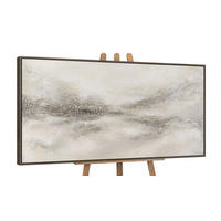 GEMÄLDE Nebulöse Ferne Schattenfugenrahmen Grau 160x80 cm - Grau, Holz (160/80cm) - YS-art gallery