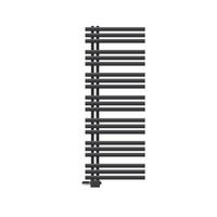 KOUPELNOVÉ těleso Iron EM 600 × 1600 mm, antracitové, s univerzálním ventilem - antracitová, kov (60/160/3cm) - LuxeBath
