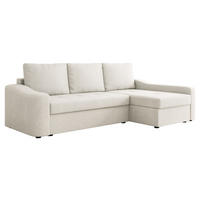 ECKSOFA Harbor, Seite: Rechts - Schwarz/Naturfarben, Holz/Kunststoff (253/148cm) - MIRJAN24