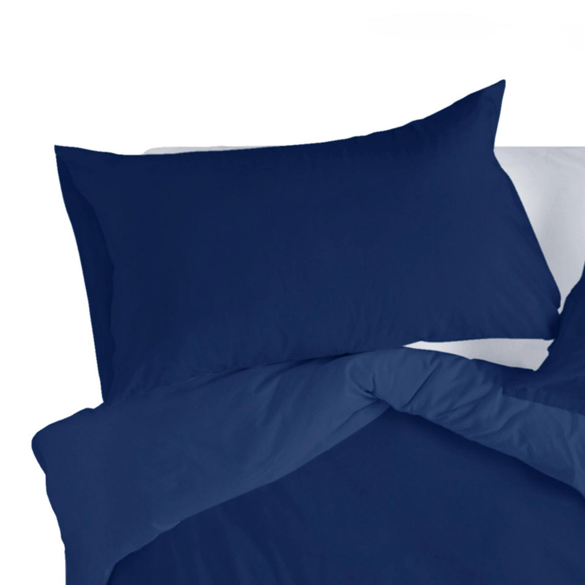 KISSENBEZUG basic 60x60 cm (x2) dunkelblau - Blau, Textil (60/60cm) - Happy Friday