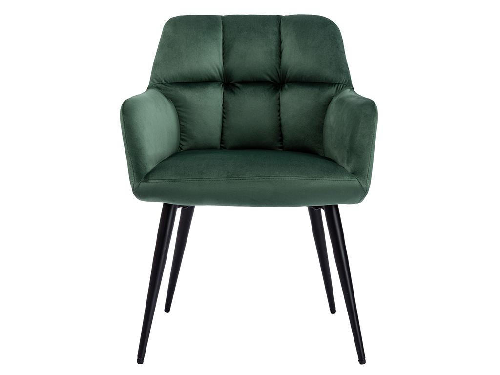 STUHL 2er-Set - Samt & Metall - Grün - PEGA - Grün, Textil (62/78/58.5cm) - Pascal Morabito