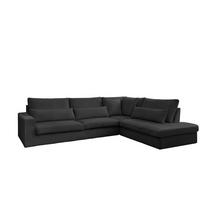 ECKSOFA L-Form SVEN Stoff Poso Graphit Rechts - Anthrazit, Textil (315/245cm) - Kaiser Möbel
