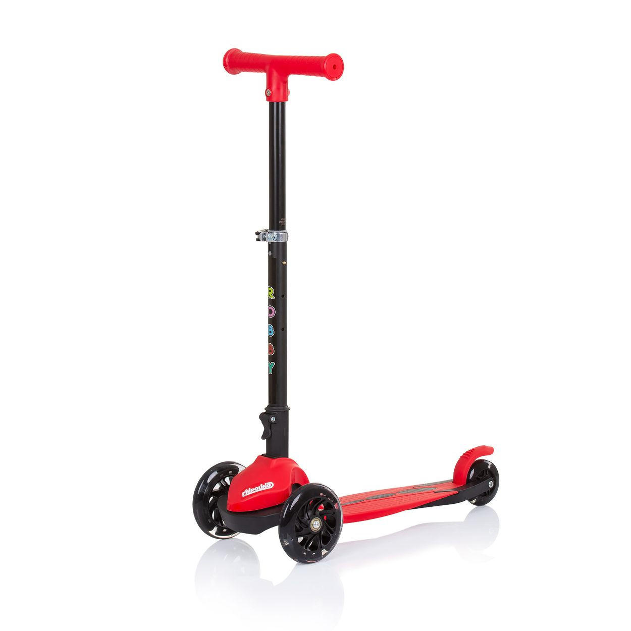 KINDERROLLER Robby rot Lenker höhenverstellbar klappbar Bremse - Rot, Metall (60/30/70cm) - Chipolino