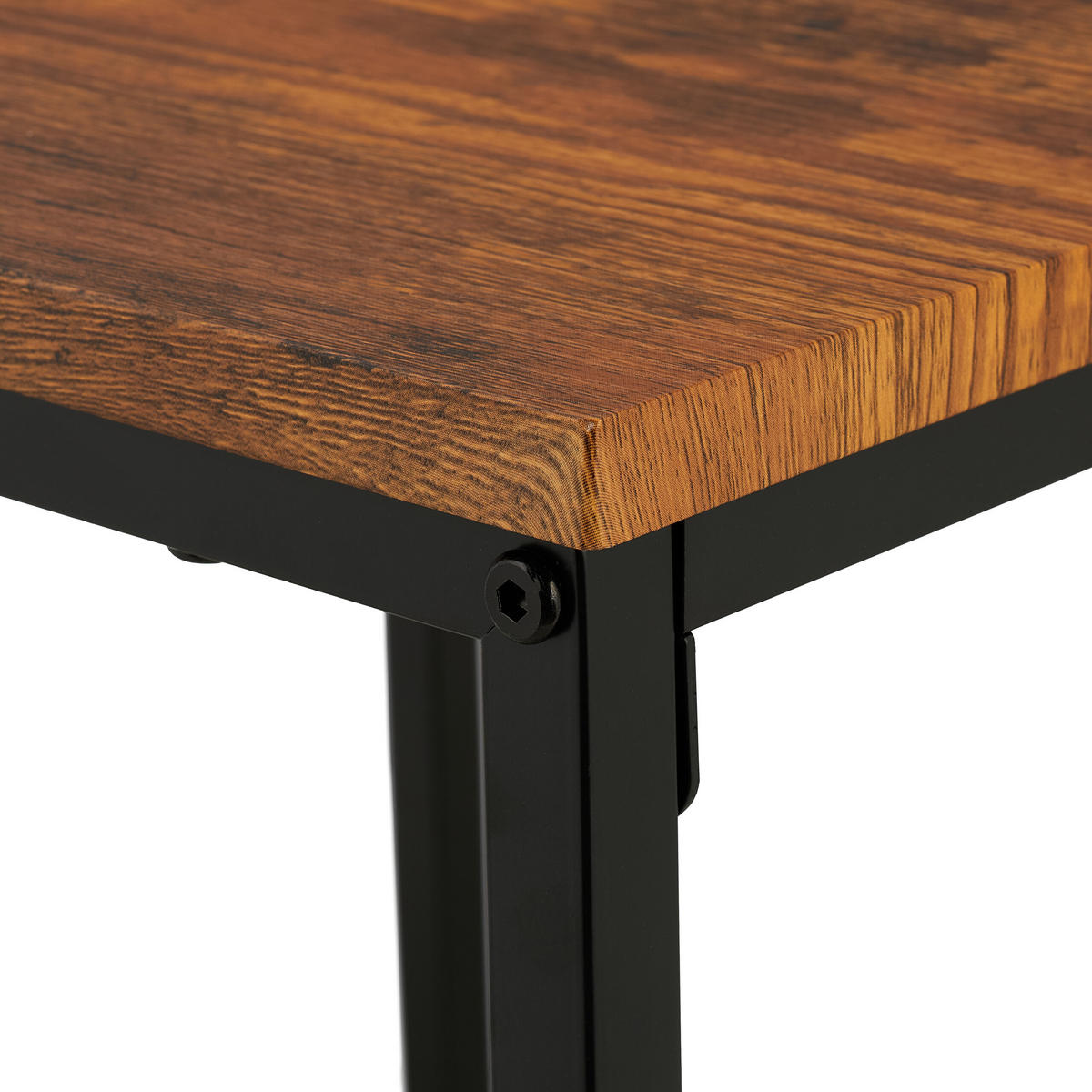 3XBEISTELLTISCH - Braun, Holzwerkstoff/Kunststoff (46/46/76cm) - Relaxdays