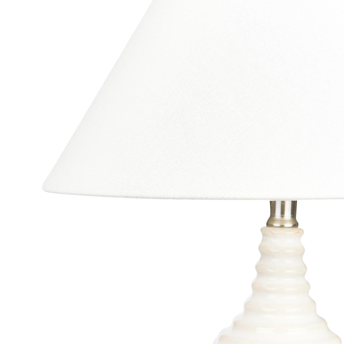 TISCHLAMPE Celeste 34/34/56 cm - Beige, Keramik (34/34/56cm) - Beliani