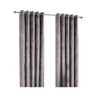 ÖSENVORHANG Pannesamt verdunkelnd gefüttert, 228/137 cm - Silberfarben, Textil (228/137cm) - Homescapes