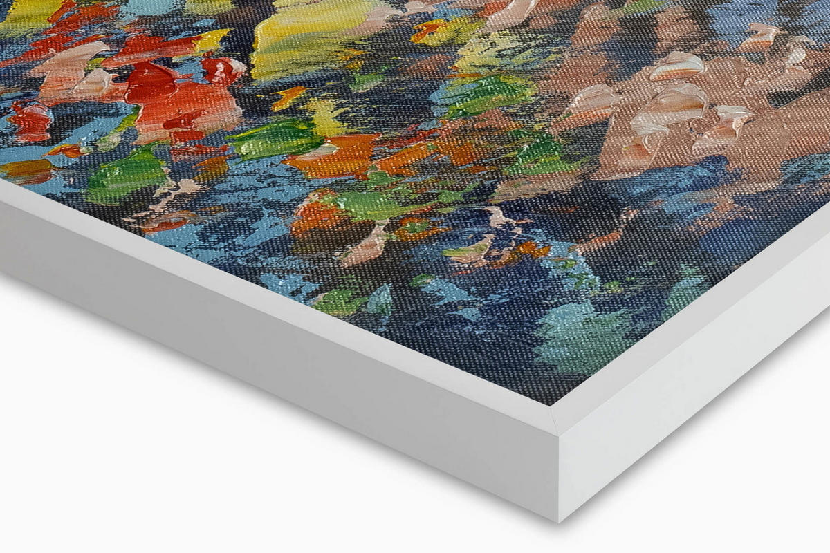 ACRYLBILD HANDGEMALT 120/60 cm - Grün, Holz/Textil (120/60cm) - KUNSTLOFT