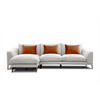 ECKSOFA WINTER 4-Sitzer, weiß - Schwarz/Weiß, Holzwerkstoff/Textil (158/269cm) - Courtois Laville