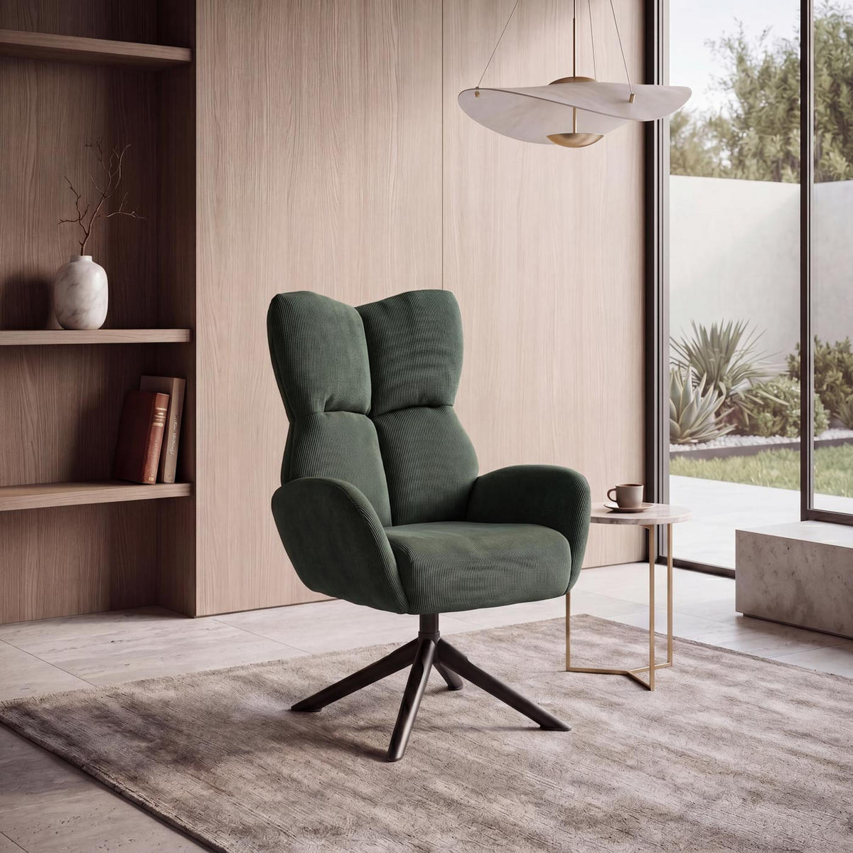 LOUNGESESSEL Grün - Grün, Textil (72/106/71cm) - MCW