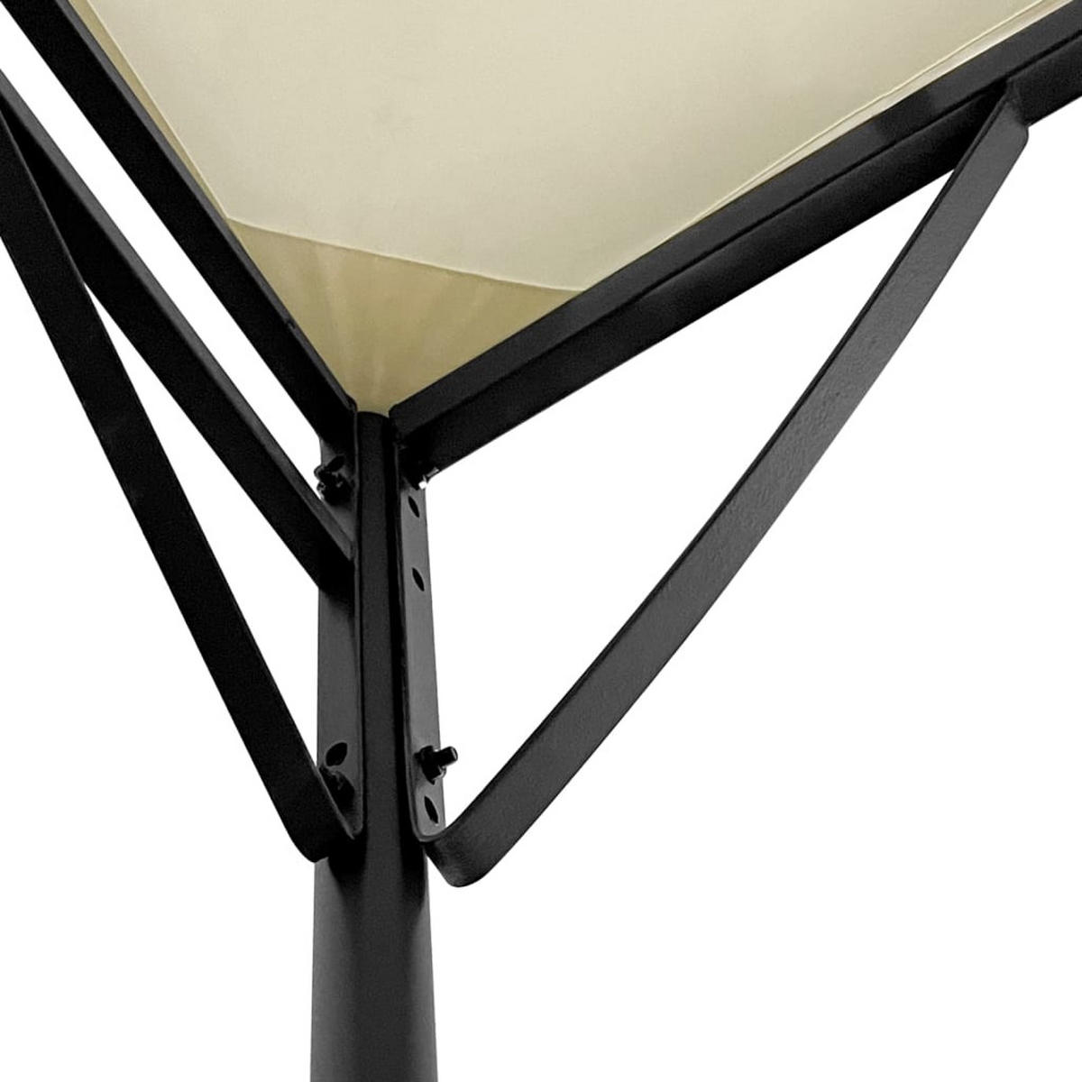 MARKISE Creme 2/2.3 M 180 G/M² Stoff Und Stahl - Creme, Textil (200/255/230cm) - vidaXL