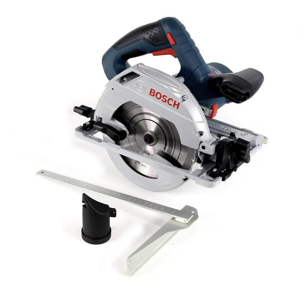 BOSCH GKS 55+ GCE Handkreissäge 1350W 165 mm ( 0601682100 ) 165 mm HEAVY DUTY + Sägeblatt - Multicolor, Kunststoff (39/29/28cm) - Bosch Professional