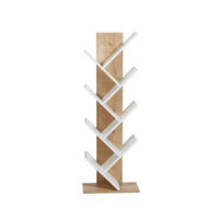 BÜCHERREGAL in eiche- und weissoptik 22/46/129,8 cm - Eichefarben, Holzwerkstoff (22/129.8/134cm) - Calicosy