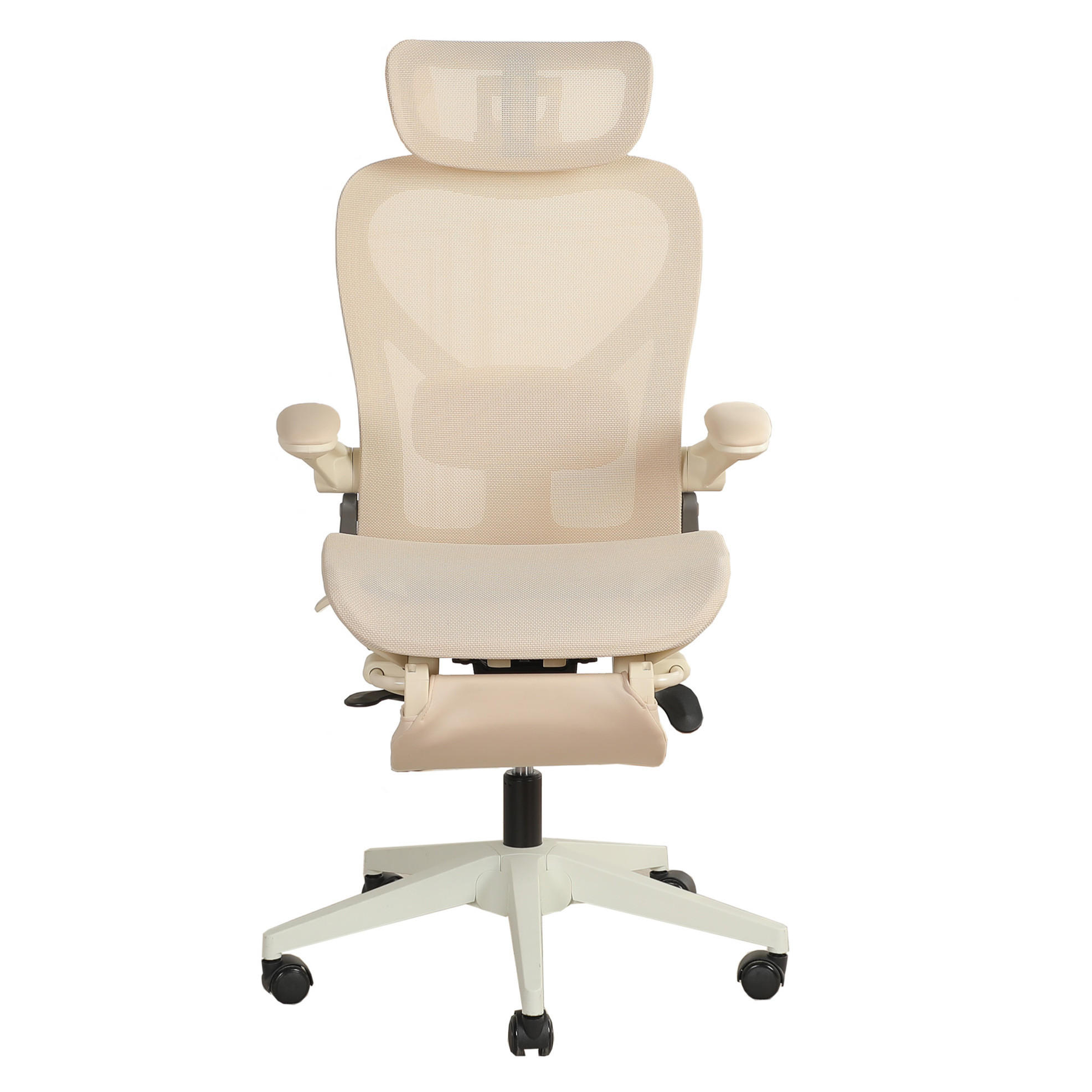 Okwish Drehstuhl Creme 62x129x48.5 cm