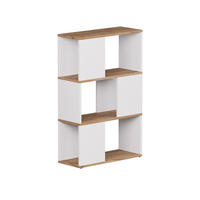 RAUMTEILER Eneos Weiß/Goldkraft Eiche 60 x 94 cm - Eiche Wotan/Weiß, Holzwerkstoff (60/94/24cm) - Vicco