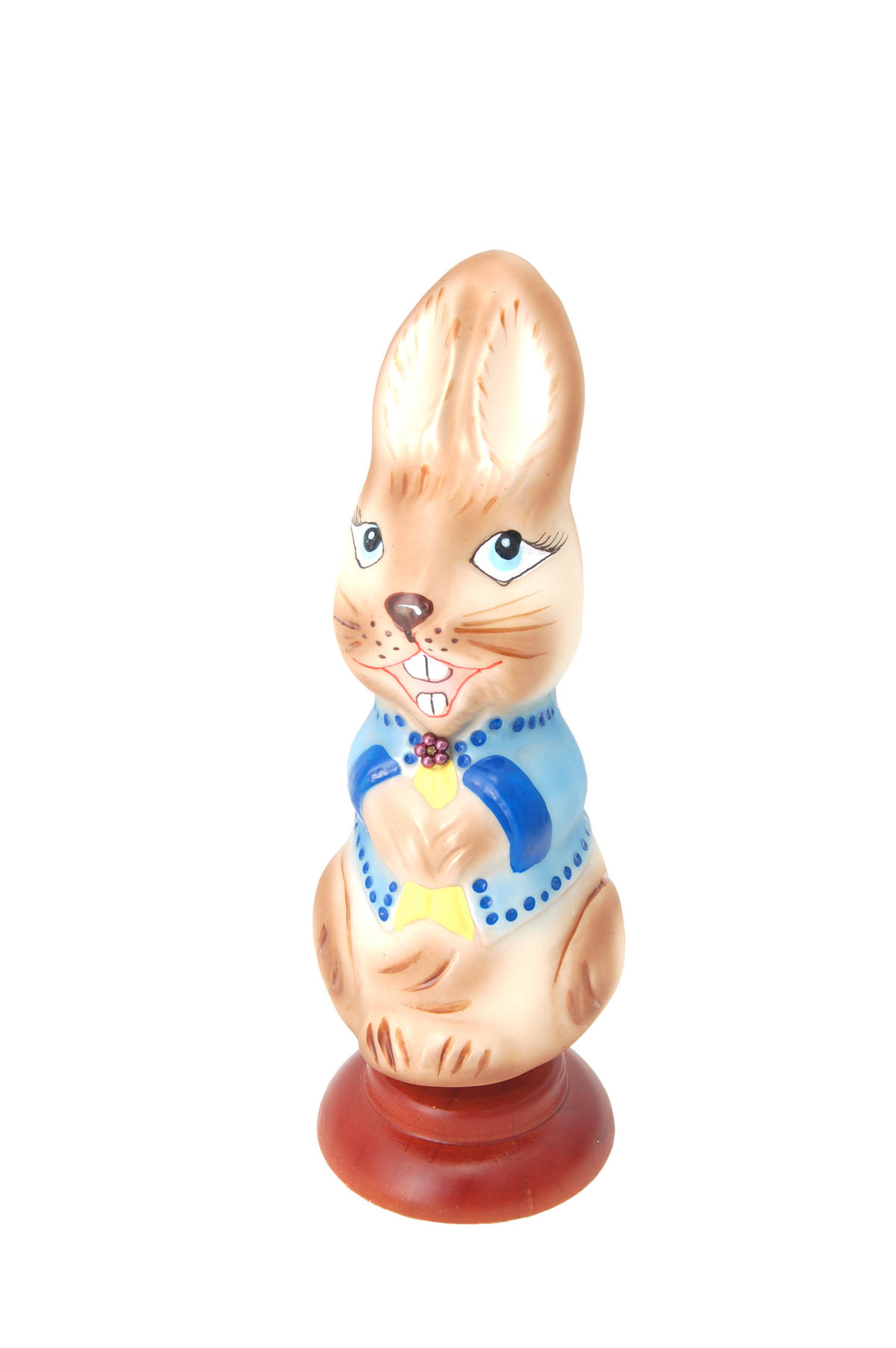 OSTERHASE Blau 17cm (Glas / 1 Stk.) - Blau, Glas (6/17/6cm)