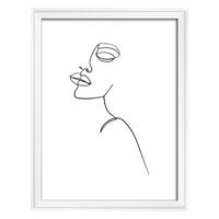 BILDERRAHMEN Silhouette Holzrahmen, 15x20 cm, Weiss - Weiß, Holzwerkstoff (16.2/21.2/2cm) - walther design